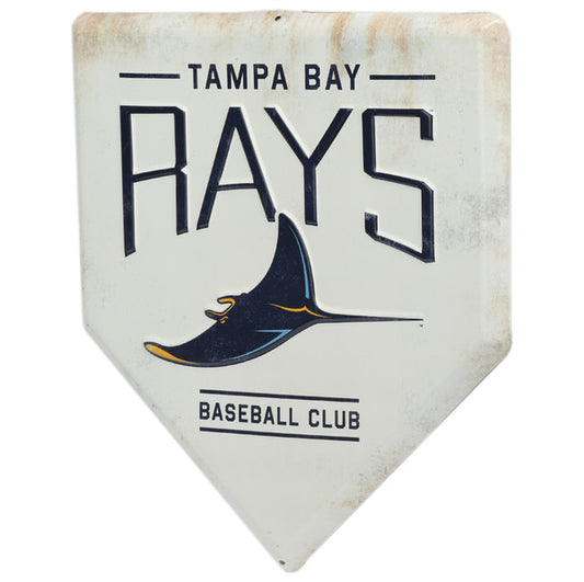 Tampa Bay Rays Home Plate Metal Wall Decor