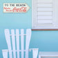 Coca-Cola To The Beach Wood Decor