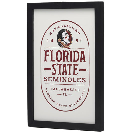 Florida State University Badge Framed Wood Wall Decor